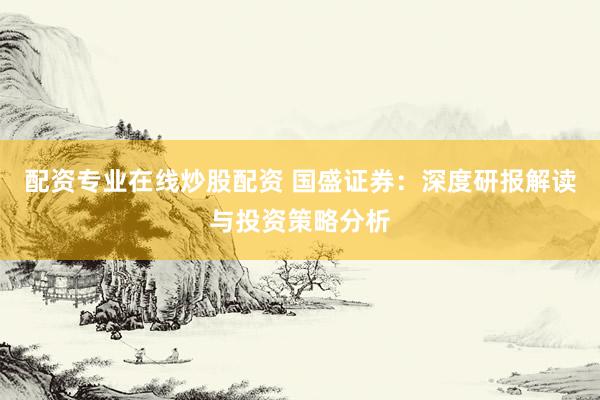 配资专业在线炒股配资 国盛证券：深度研报解读与投资策略分析