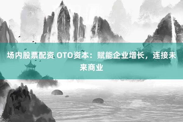 场内股票配资 OTO资本：赋能企业增长，连接未来商业