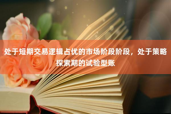 处于短期交易逻辑占优的市场阶段阶段，处于策略探索期的试验型账