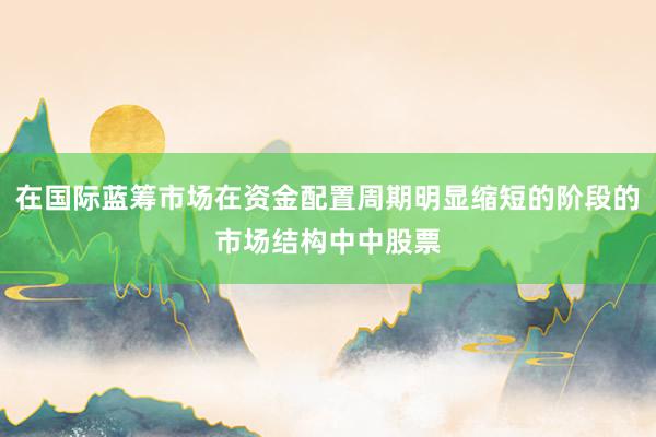 在国际蓝筹市场在资金配置周期明显缩短的阶段的市场结构中中股票